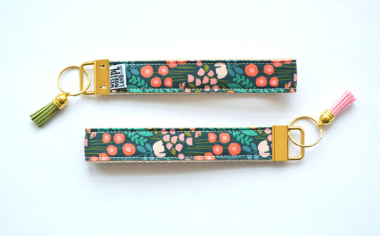 Key Fob Wristlet - Flower Garden 