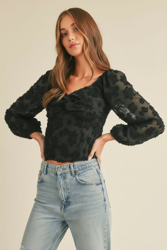 Twist Front Detail Blouse