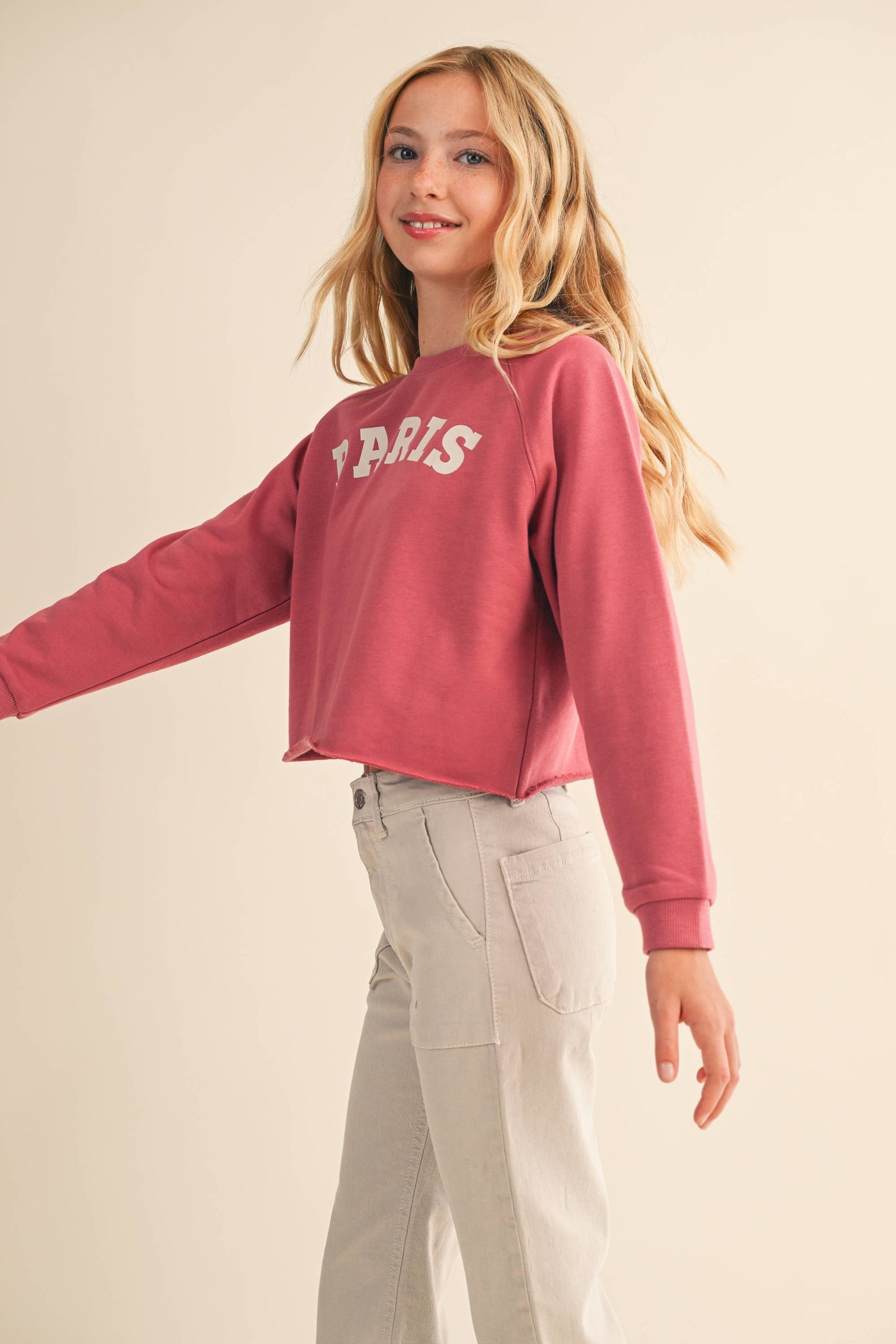 Girls Raglan Sweatshirt