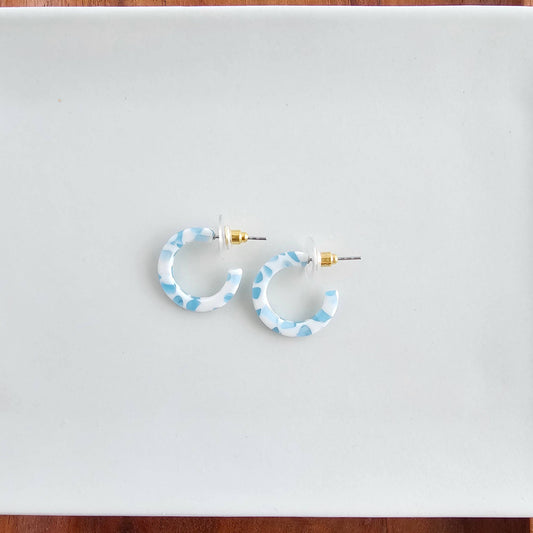 Micro Cam Mini Hoops - Pastel Blue
