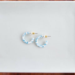 Micro Cam Mini Hoops - Pastel Blue