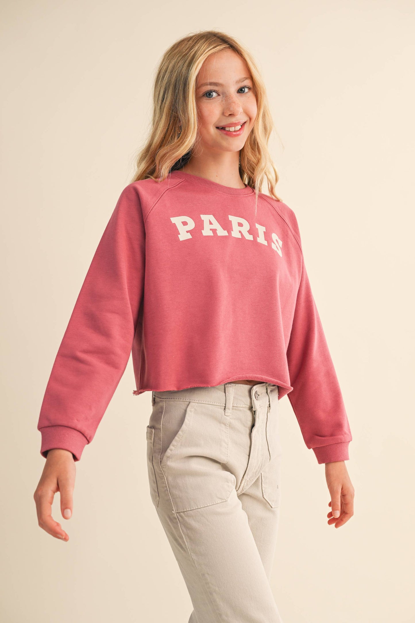 Girls Raglan Sweatshirt