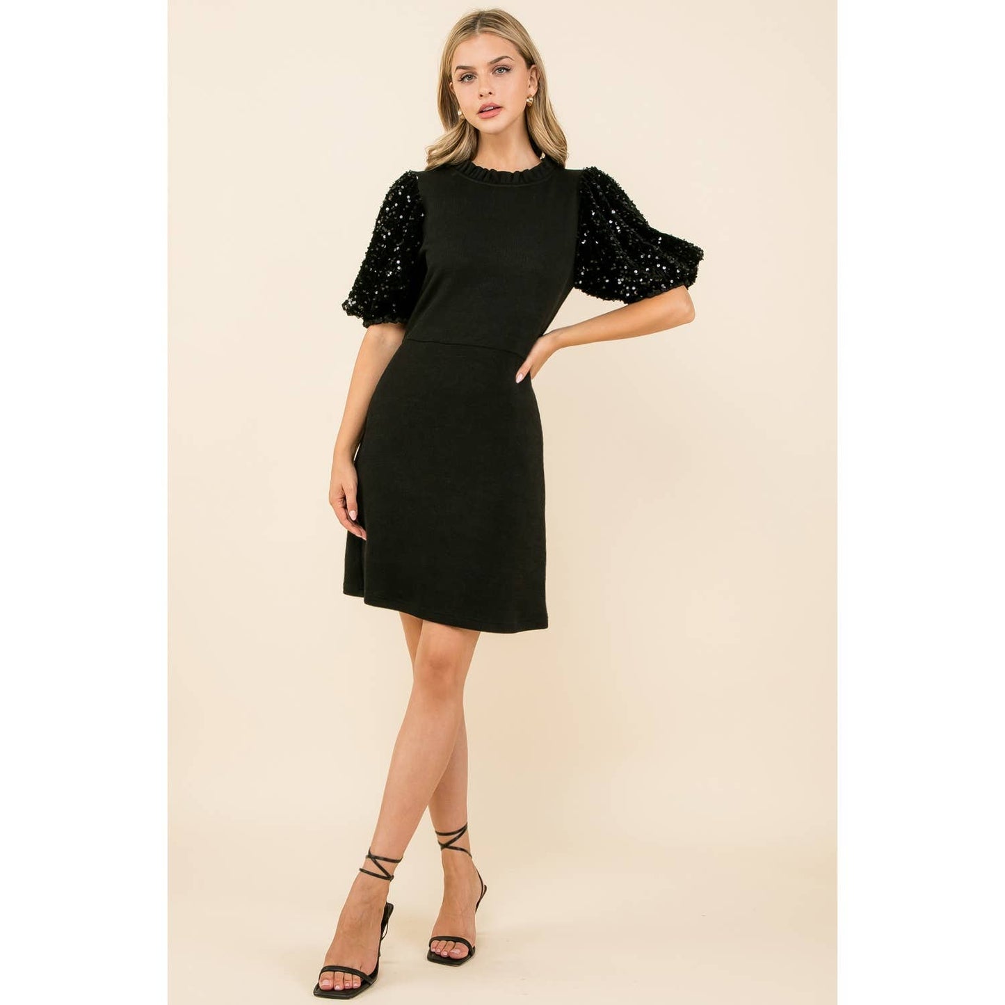 Marlynd Sequin Rib Knit Dress