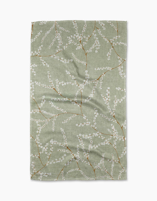 Geometry - Quiet Flowers Tea Towel