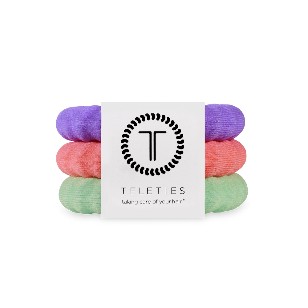 TELETIES - Nylon Hair Ties | Large | Color Rush