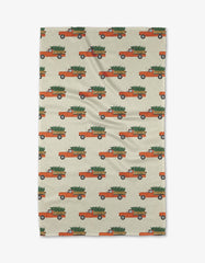 Geometry - Christmas Ride Tea Towel