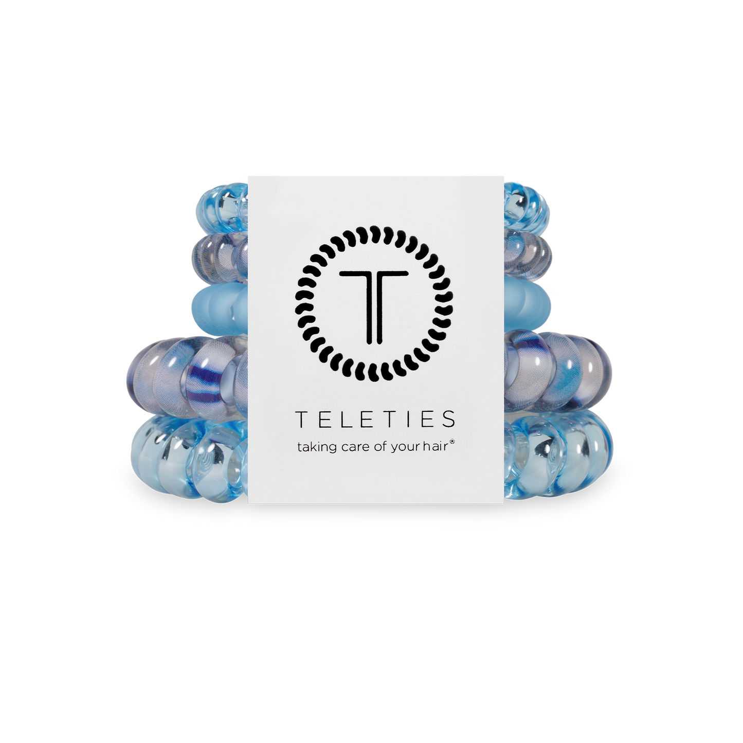 TELETIES - Spiral Hair Coils | Mix Pack | Blue Lagoon