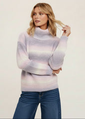 Ombre Turtle Neck Sweater