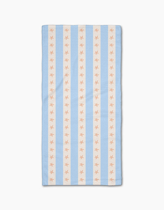 Geometry - Starfish Sea Stripe Bar Towel