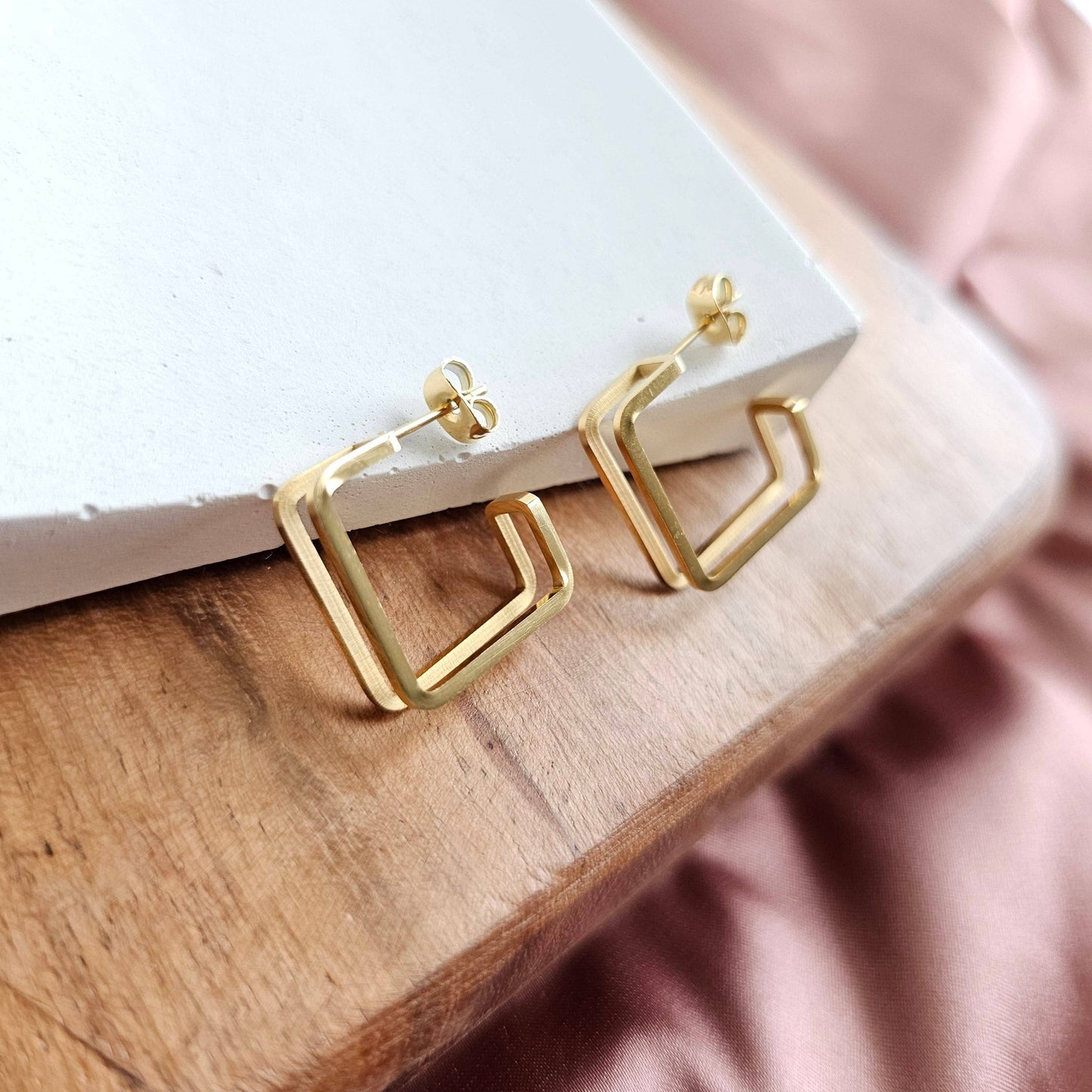 Gold Kamora Waterproof Hoops