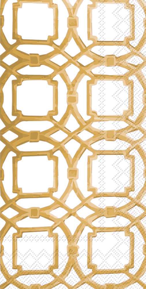 Paper Guest Towels 16 count Courtyard Gold