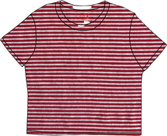 Tween Lux Striped Cropped Tees