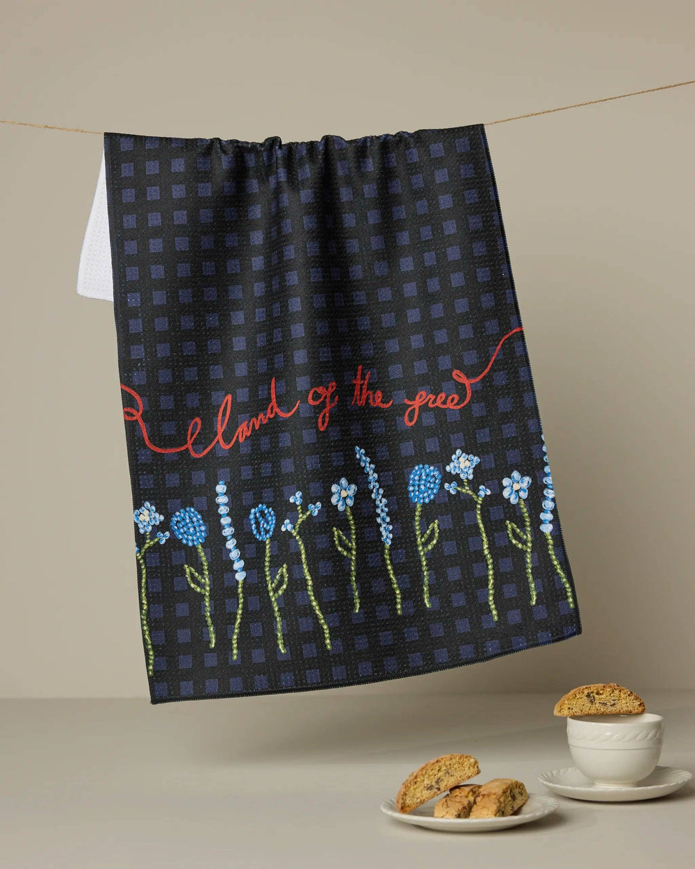 Geometry - Land of Free Tea Towel