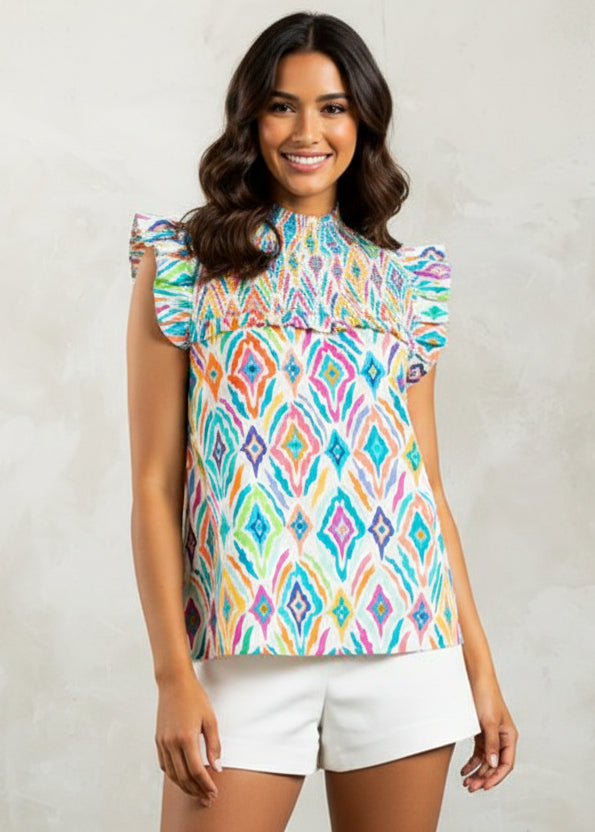 THML Multi Color Print Tank Top