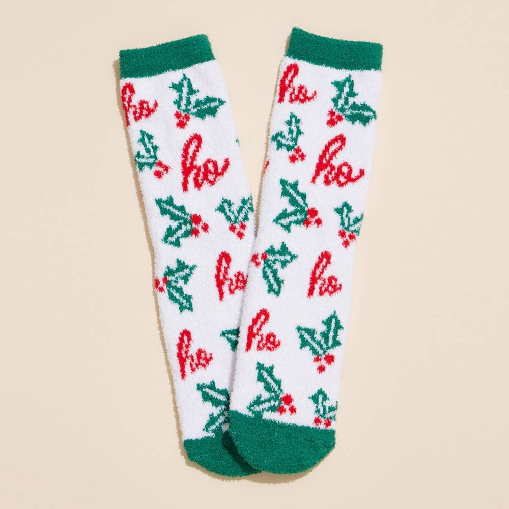 4 Pairs - Holly Jolly Christmas Bundle Gift Socks Set