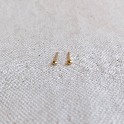 14k Gold Filled 2.0mm Ball Stud Earrings