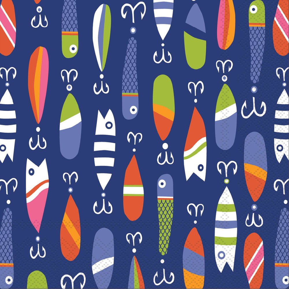 Lures Paper Cocktail Napkins