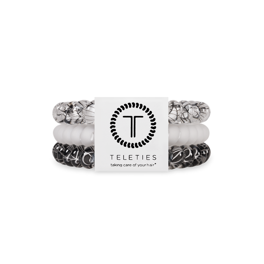 TELETIES - Spiral Hair Coils | Small | Webbed Hair Ties