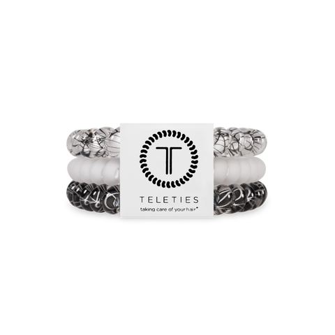 TELETIES - Spiral Hair Coils | Small | Webbed Hair Ties