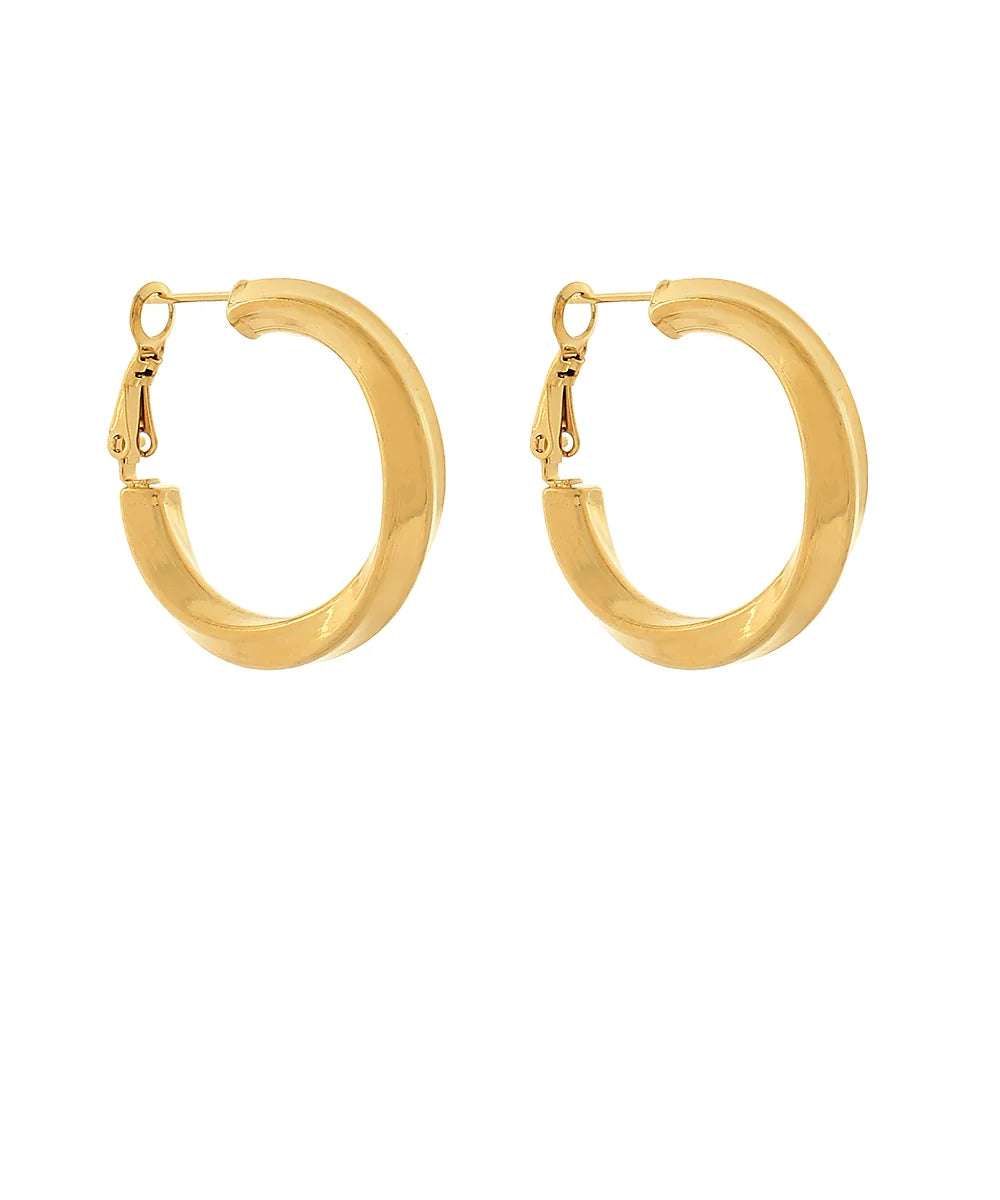 Water Resistant Twisted Hoops