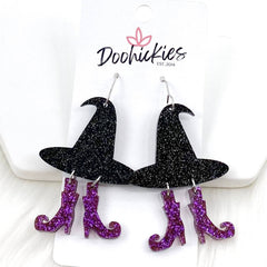 Witchey Acrylics -Halloween Earrings