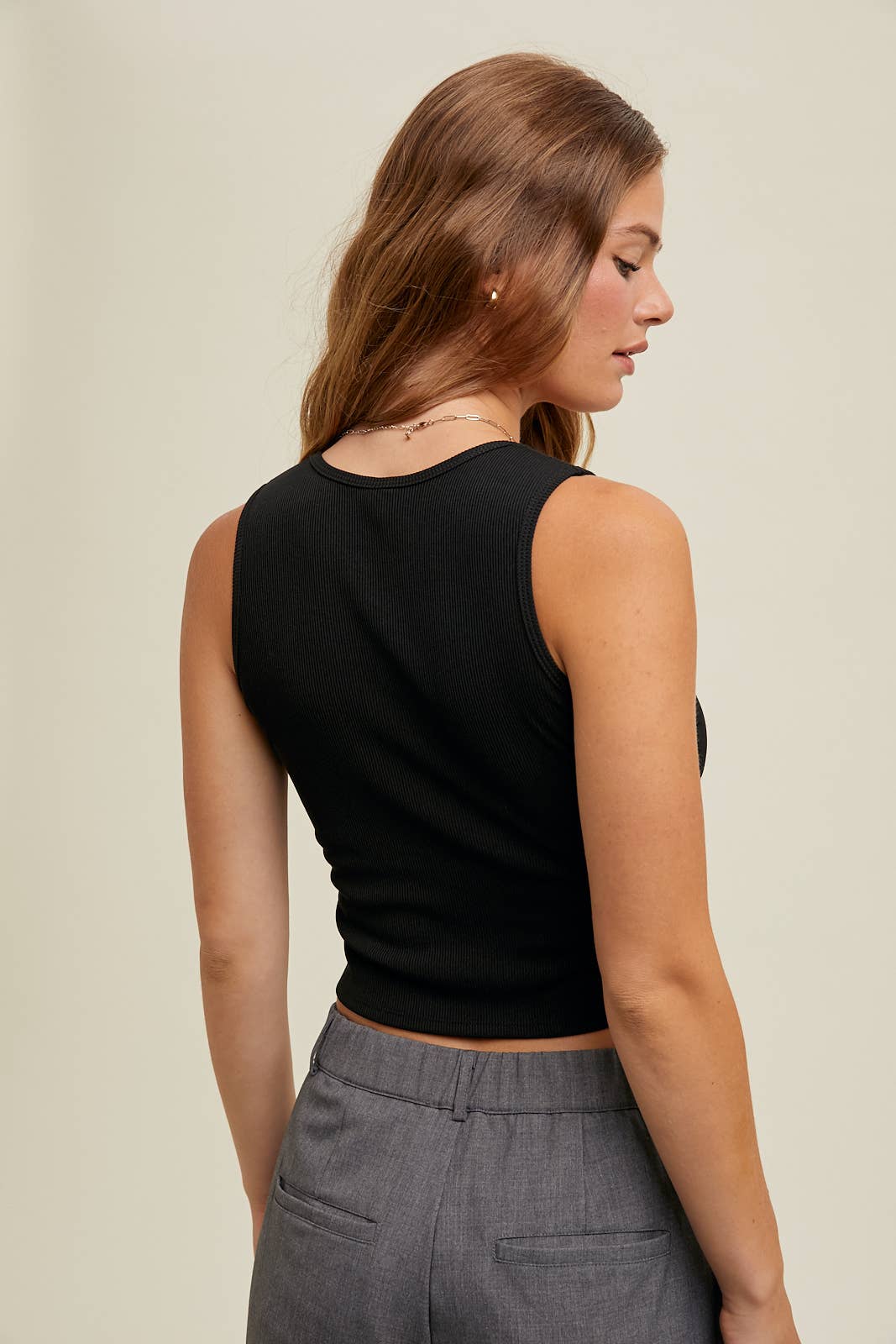 Padded Ribbed Bra Tank Top