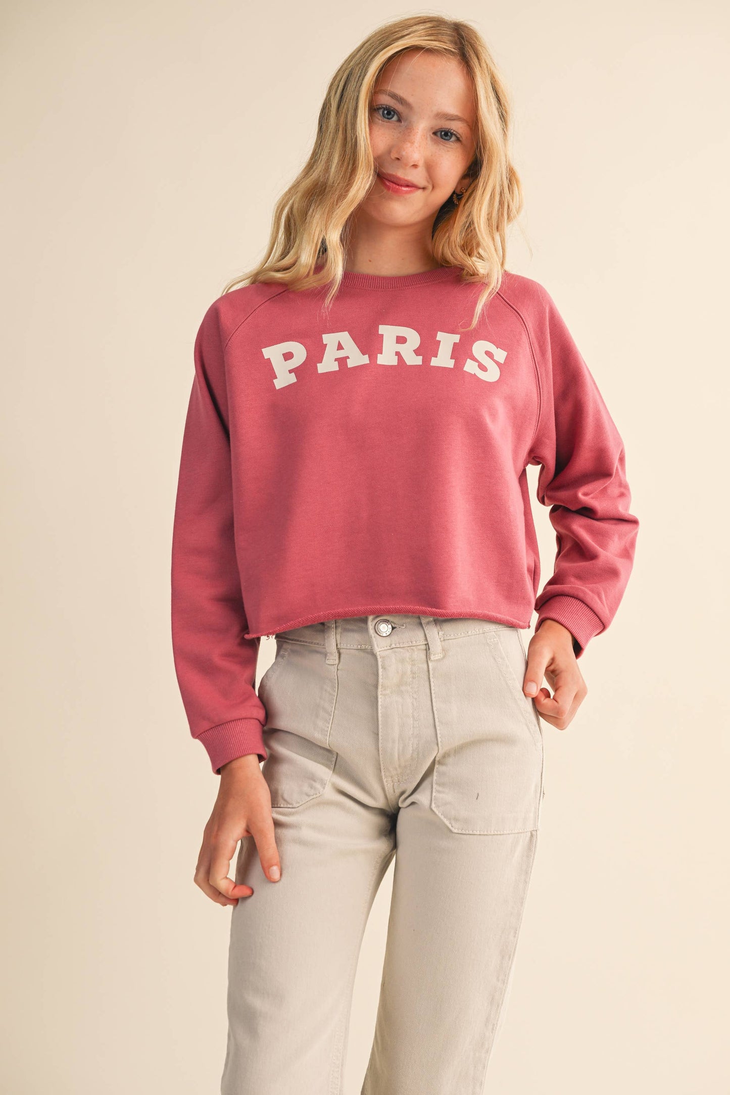 Girls Raglan Sweatshirt