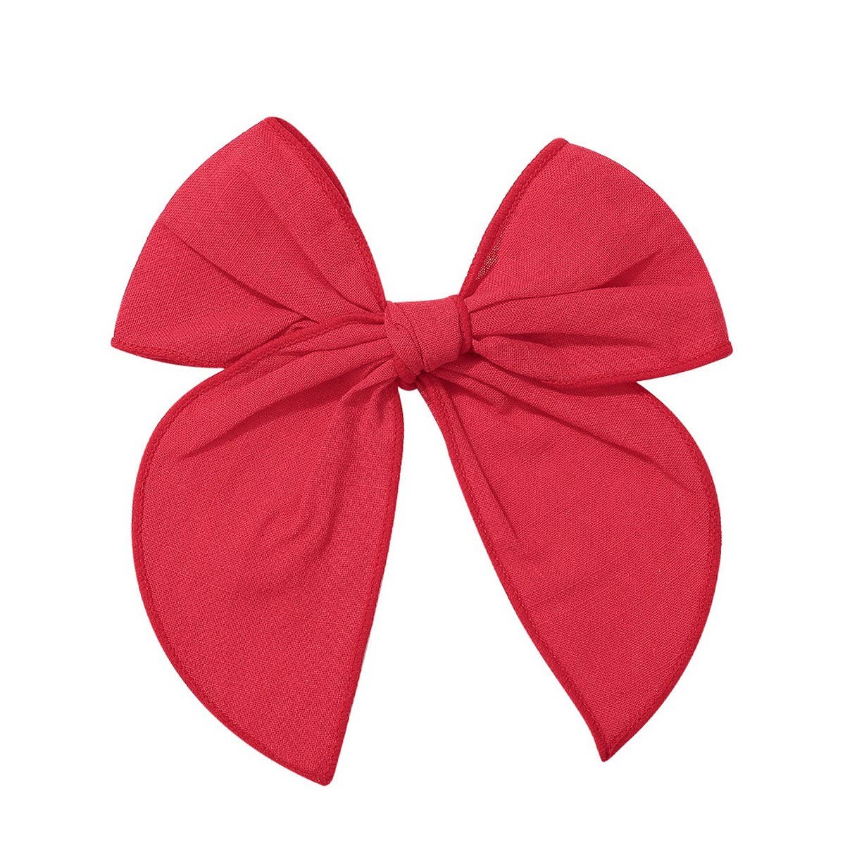 Vintage Plaid Bow Tail Hair Clip for Kids_CWAHA6677