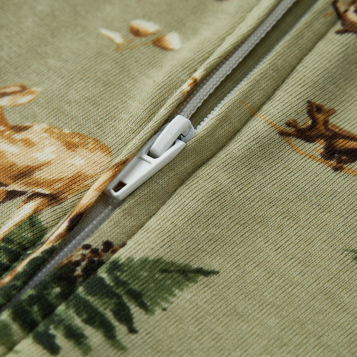 Forest Party Organic Cotton Zipper Pajama