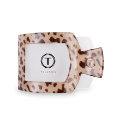 Blonde Tortoise Flat Square Clip