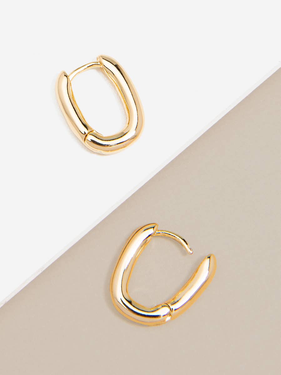 ZENZII - Small Chunky U-Shape Huggie Earring