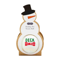 Christmas Tennis Ball Dog Toy