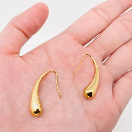18K Gold Plated Droplet Earrings