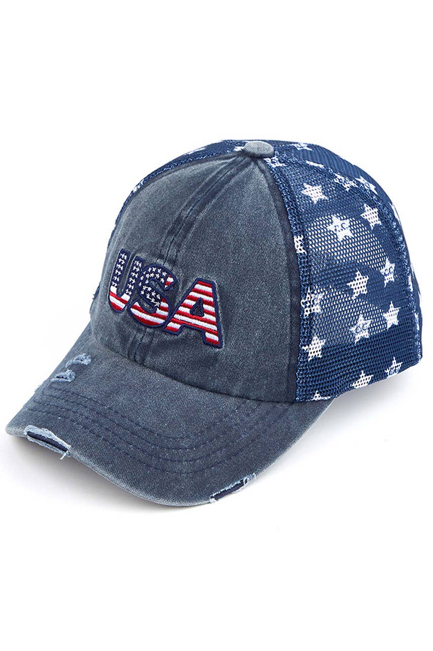 USA American Flag Theme Baseball Cap