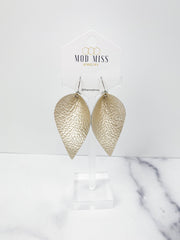Leather Petal Earring 