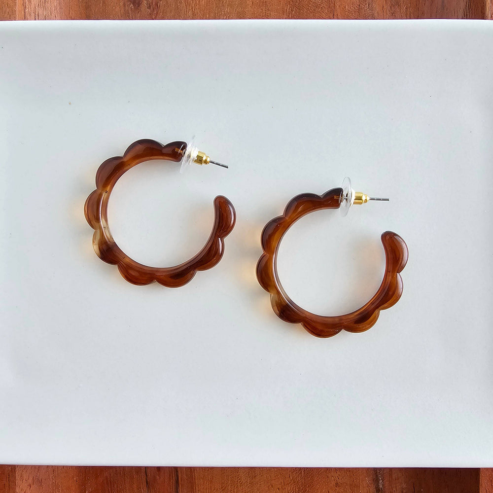 Acrylic Scarlett Hoops