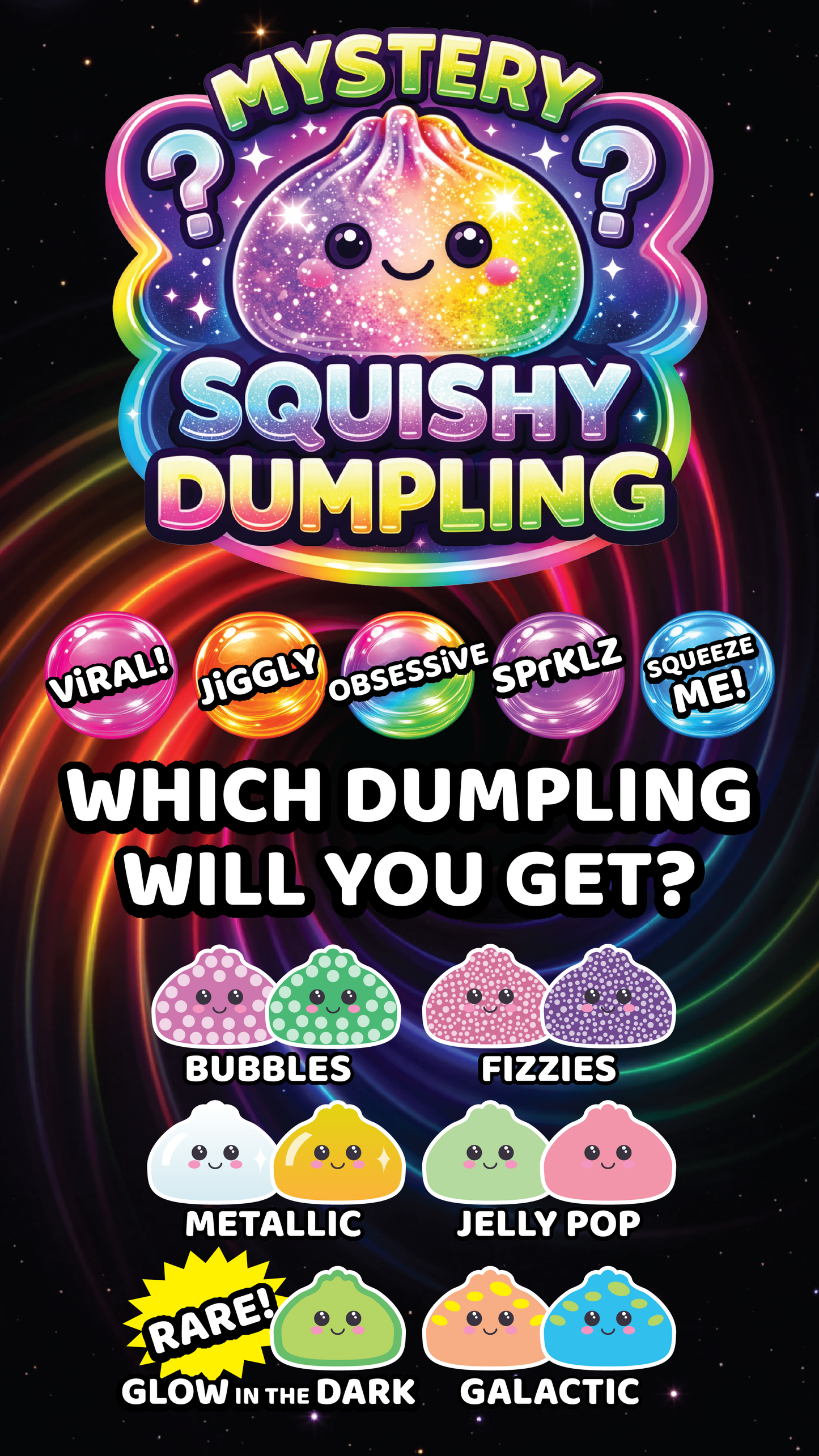 4" Mystery Dumpling Squishies