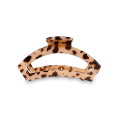TELETIES - Open Hair Clip | Small | Blonde Tortoise