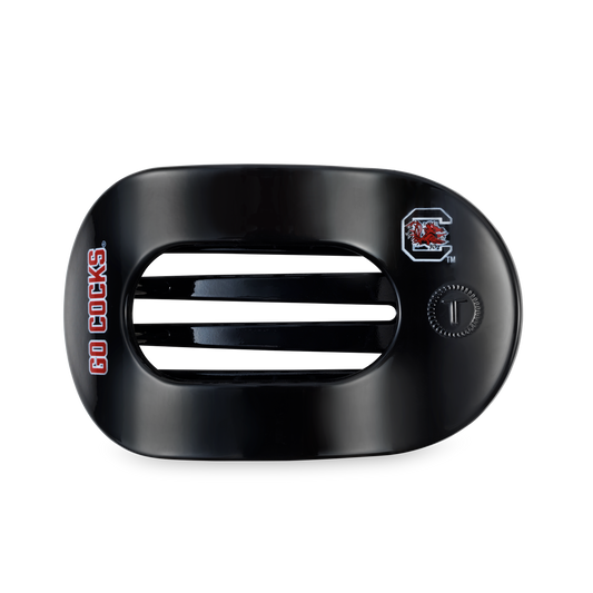 TELETIES - Flat Round Hair Clip | Large | Go Cocks!