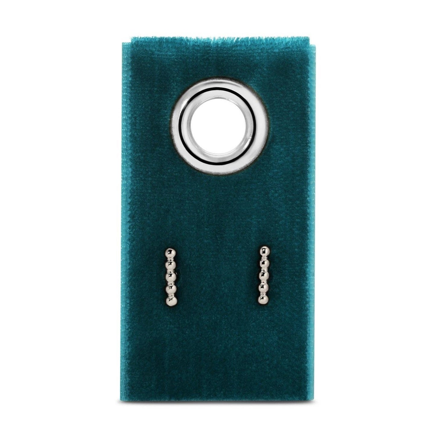 Dot Bar Studs On Velvet Tag