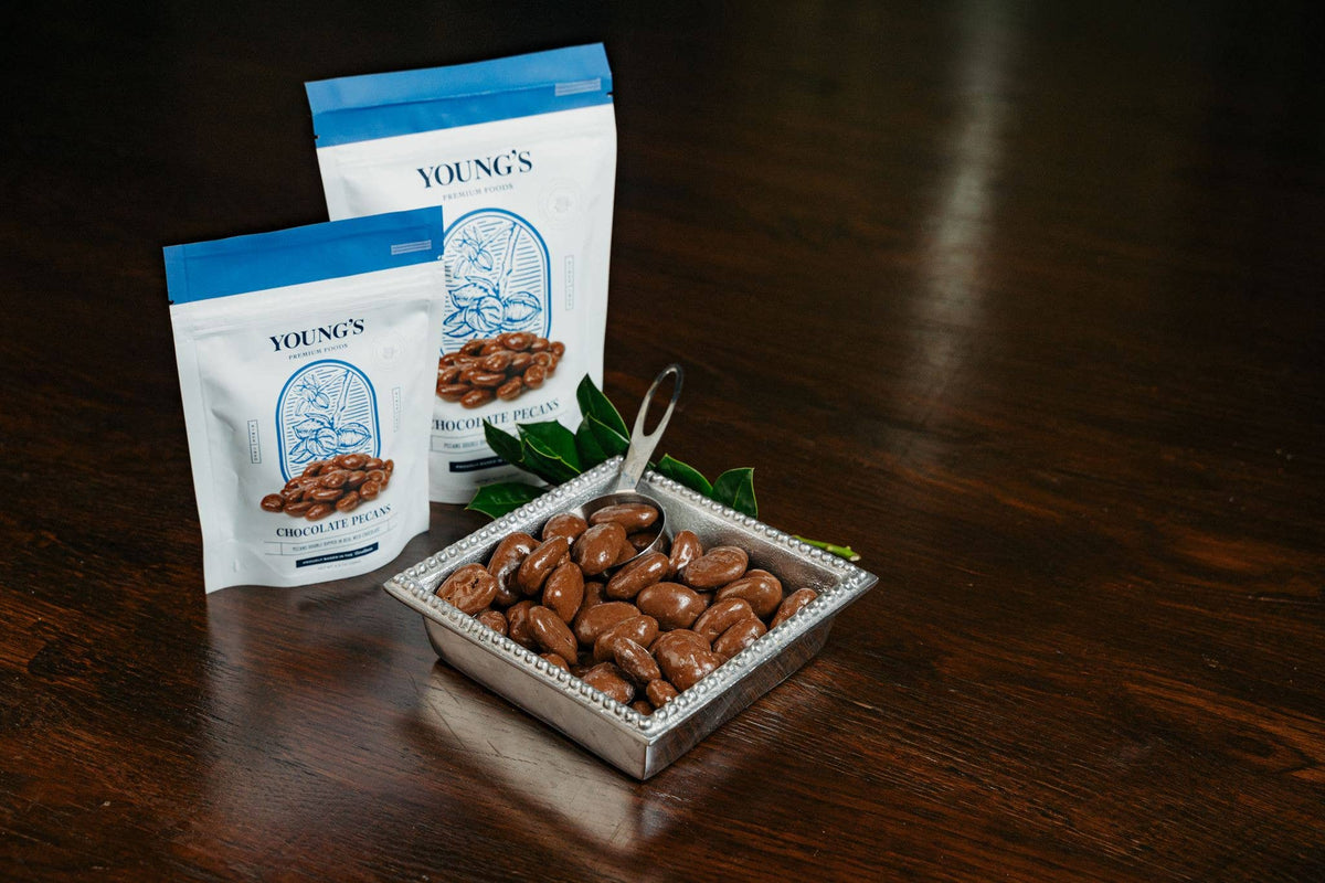 Young’s Double Dipped Chocolate Pecans Pouches -10oz