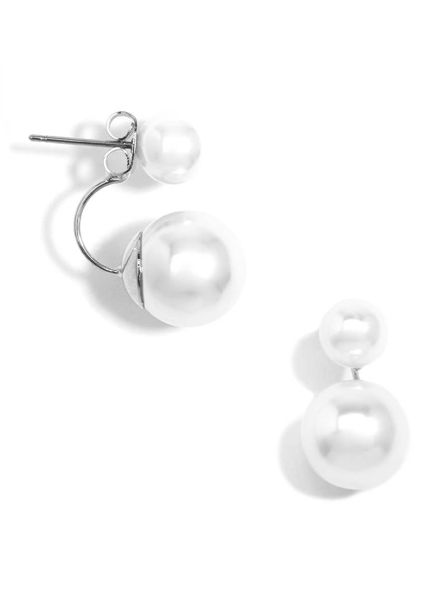 ZENZII - Pearl Ear Jacket Earring