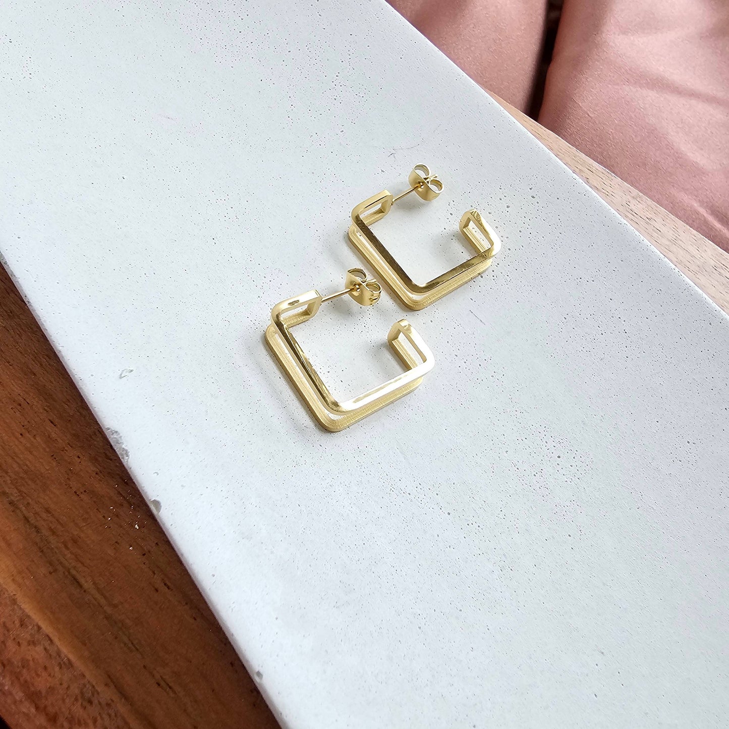 Gold Kamora Waterproof Hoops