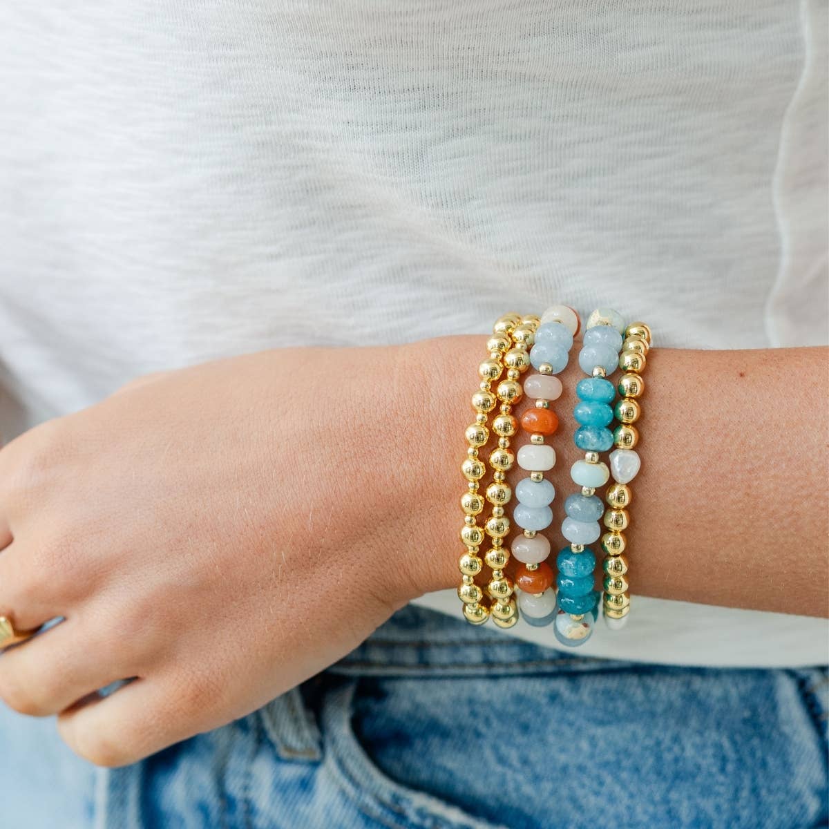 Colorful 8mm Stone Bracelets