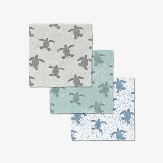 Sea Turtles Luxe Washcloth Set