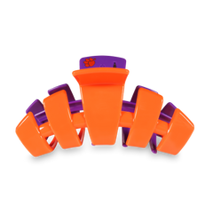 TELETIES - Classic College Hair Clip | Large | Clemson Univ.