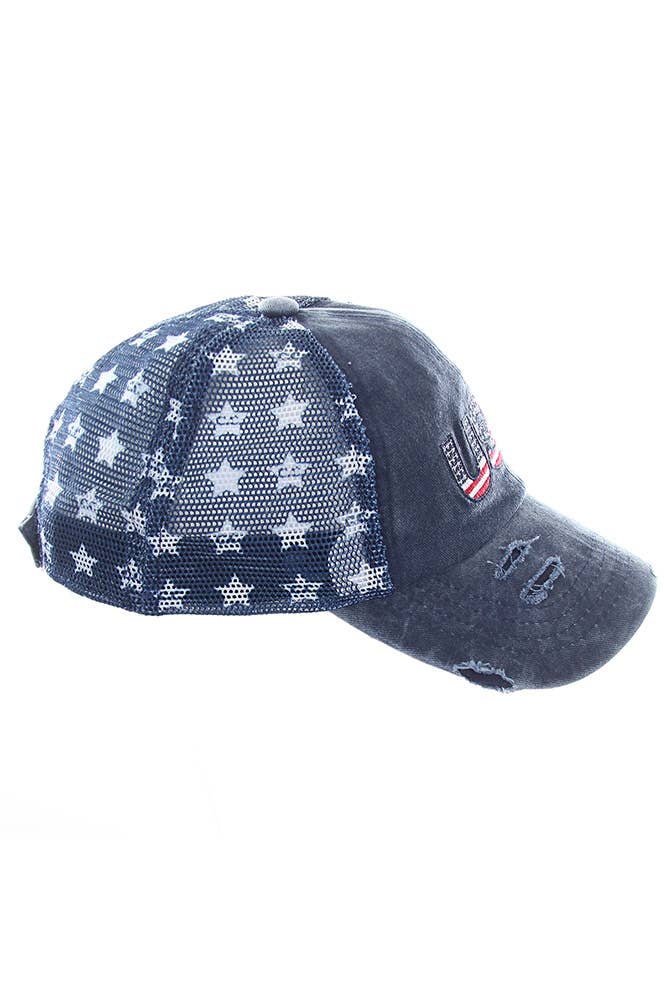 USA American Flag Theme Baseball Cap