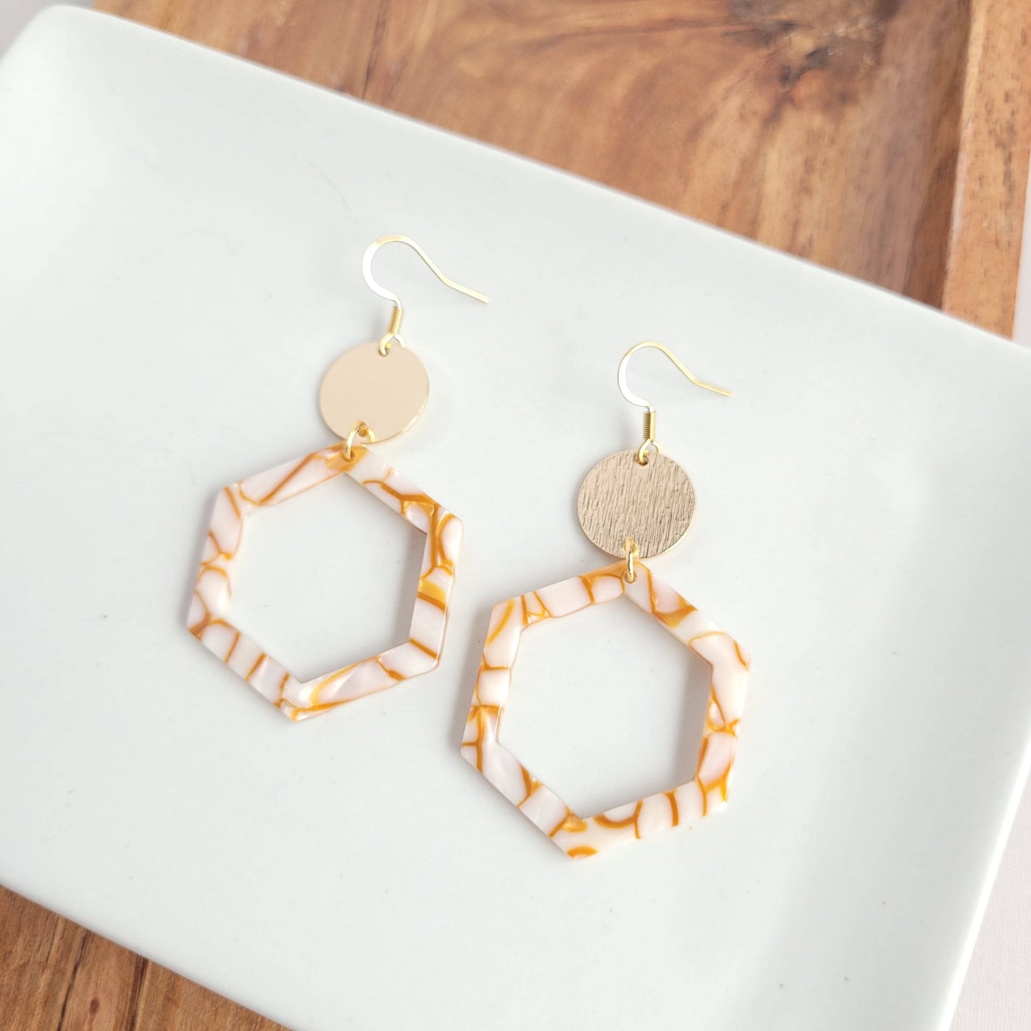 Lennox Earrings - Pumpkin Spice
