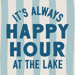 Happy Hour At The Lake Funny Cocktail Napkins