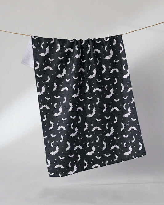 Geometry - Batty Night Tea Towel